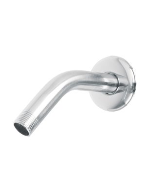 49378 - Brazo de acero cromado y chapetón de acero inox p/regadera