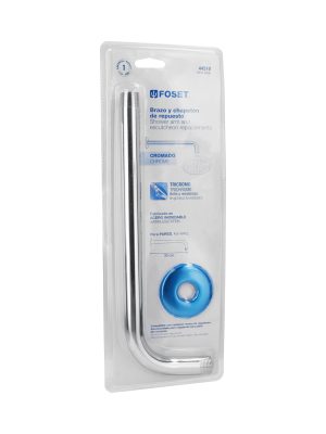 44510 - Brazo y chapetón de repuesto para regadera, Aqua, blister