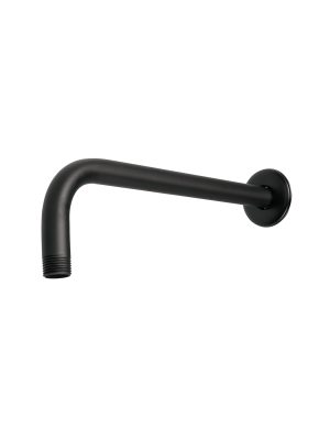 BCH-600M.jpg 47649 - Brazo recto con chapetón para regadera, 30 cm, negro mate