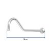 44508 - Brazo de 50 cm y chapetón tipo gancho para regadera, Aero