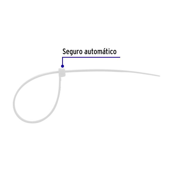 44017 - Bote con 1000 cinchos plásticos en colores surtidos, Volteck