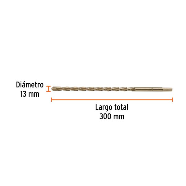 102352 - Broca para concreto 13 x 300 mm, Truper