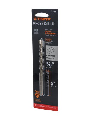 BCT-3-8X5-B.jpg 12758 - Broca para concreto de 3/8 x 5' en blíster, TRUPER