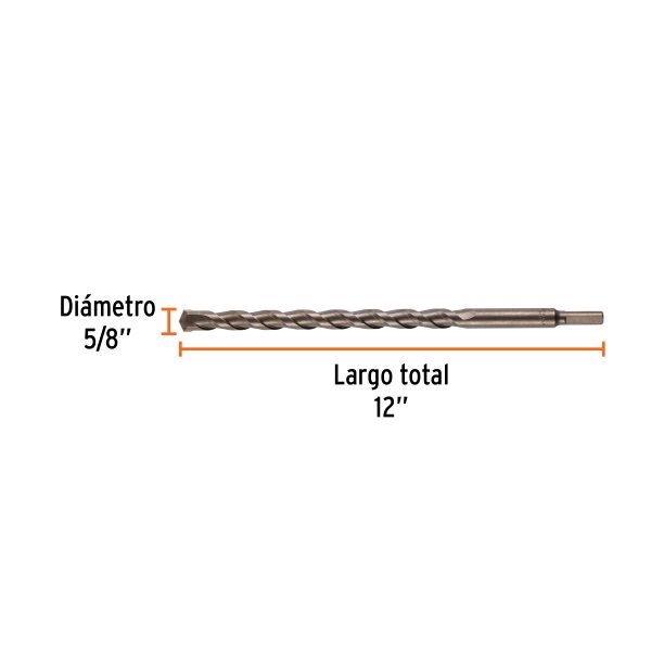 11239 - Broca para concreto de 5/8 x 12', Truper