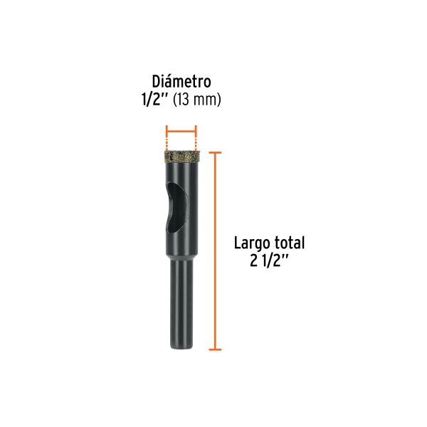103435 - Broca diamantada 12mm (1/2'), TRUPER