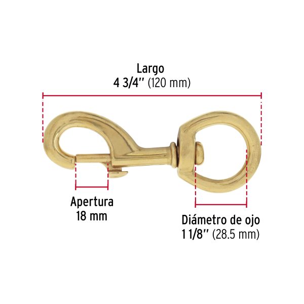 44048 - Bandola destorcedora de latón 1-1/8', Fiero
