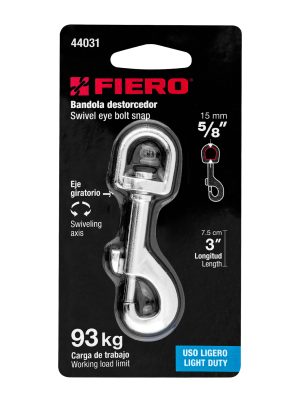 44031 - Bandola de zinc de 5/8' giratoria, Fiero