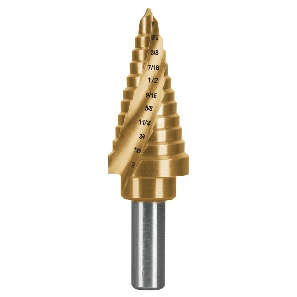 101554 - Broca escalonada titanio 11 escalones 1/4' a 7/8', Expert