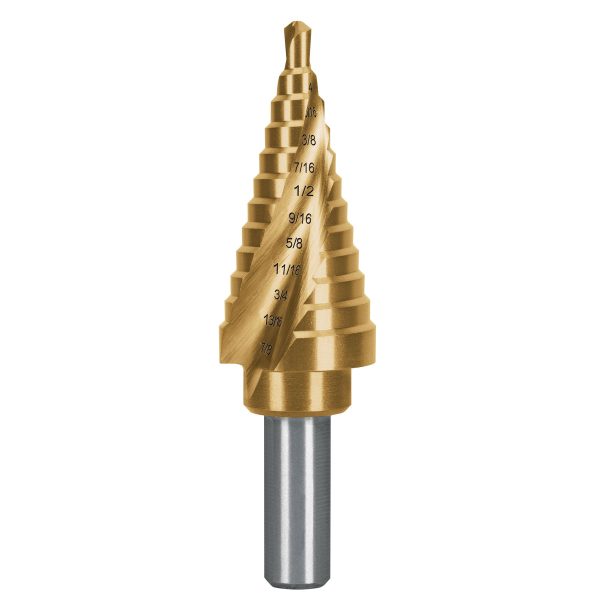 101553 - Broca escalonada titanio 12 escalones 3/16' a 7/8', Expert