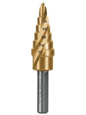 101550 - Broca escalonada titanio 6 escalones 3/16' a 1/2', Expert