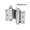 43183 - Bisagra de doble acción 3' acero cromado, HERMEX