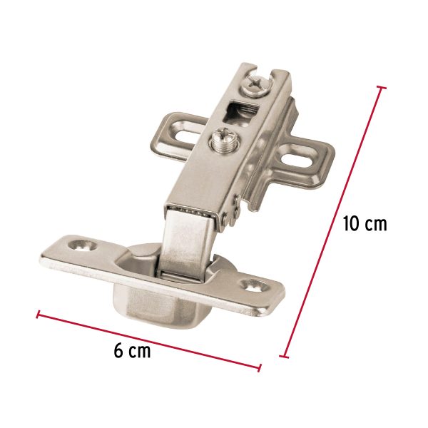 43161 - Bolsa c/2 bisagras bidimensionales de 110° cobertura media