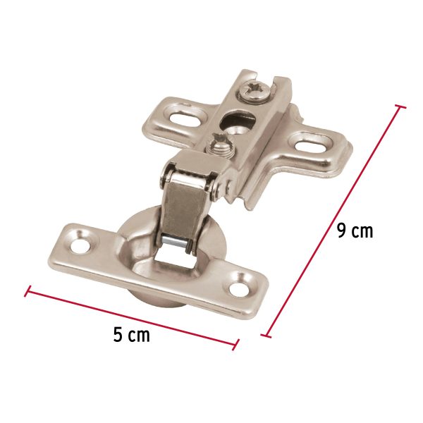 43160 - Bolsa c/2 bisagras bidimensionales de 95° cobertura media