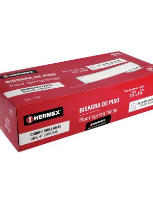 43181 - Bisagra de piso doble acción, acero cromado, HERMEX