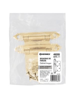 BIPA-71E1.jpg 49205 - Bolsa con 2 bisagras parche de 7cm, latonado, HERMEX
