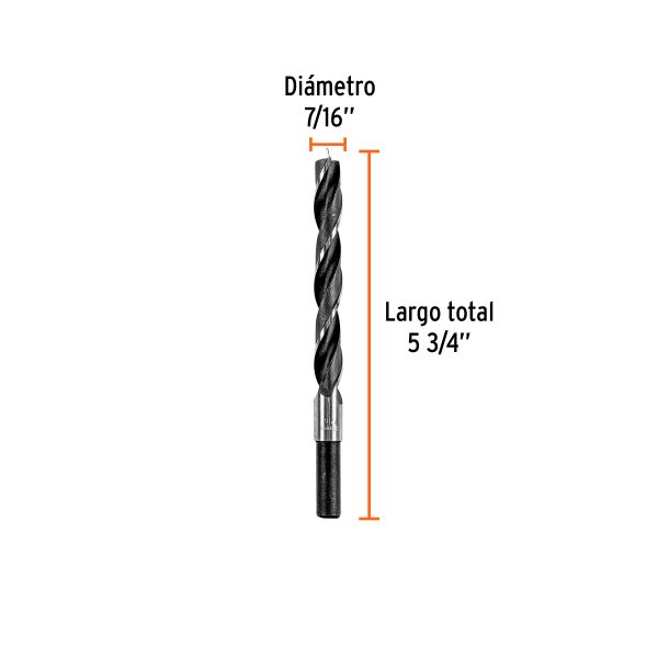 101695 - Broca con punta centradora para madera 7/16', TRUPER