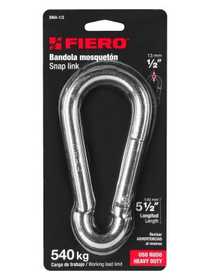 44041 - Bandola mosquetón de acero 1/2', Fiero