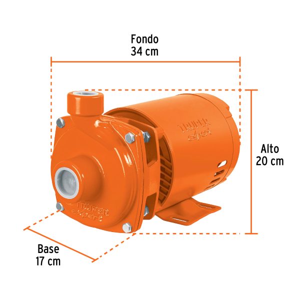 100431 - Bomba centrífuga para agua, 1/2 HP, TRUPER EXPERT
