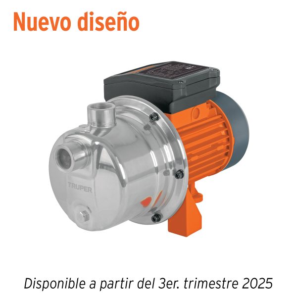 13555 - Bomba eléctrica tipo jet para agua, acero inoxidable, 1/2 HP