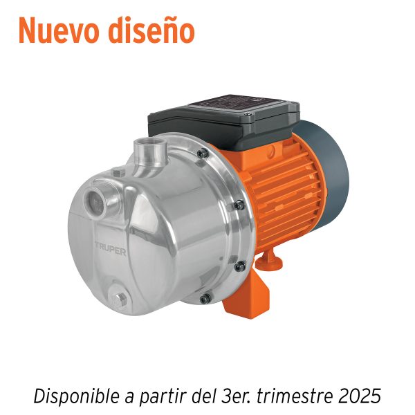 13559 - Bomba eléctrica tipo jet para agua, acero inoxidable, 1 HP