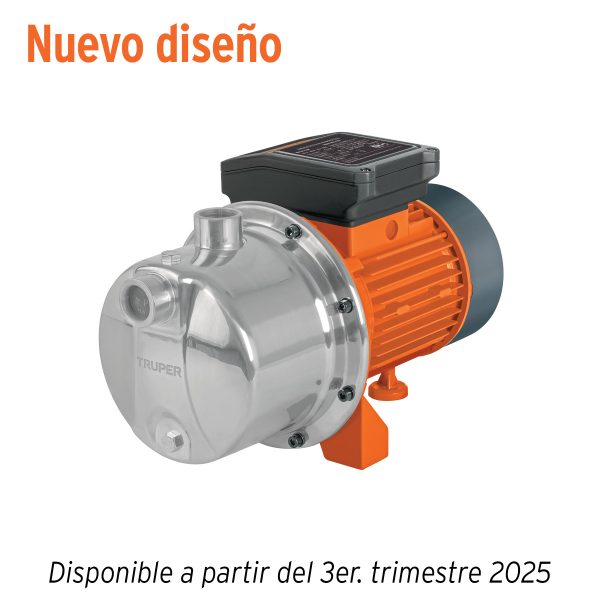 13557 - Bomba eléctrica tipo jet para agua, acero inoxidable, 3/4 HP