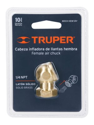 BOCH-HEM-1-4E1.jpg 19088 - Cabeza infladora de llantas, conexión hembra 1/4' NPT,TRUPER