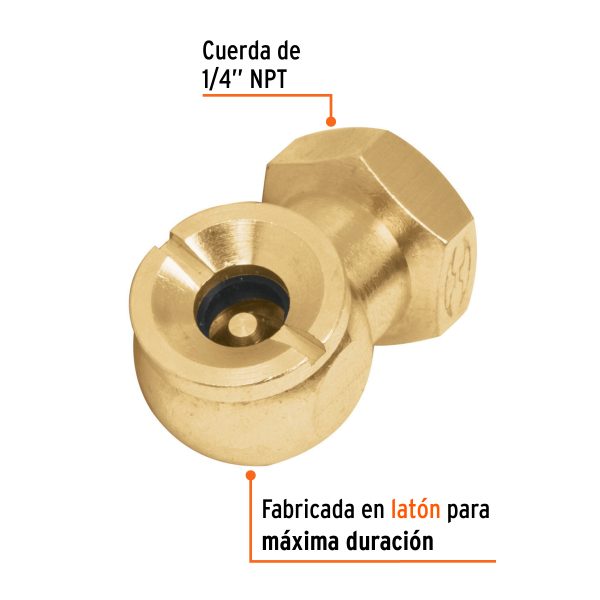 19088 - Cabeza infladora de llantas, conexión hembra 1/4' NPT,TRUPER