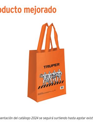 65013 - Bolsa ecológica naranja de 30 x 34 cm, Truper