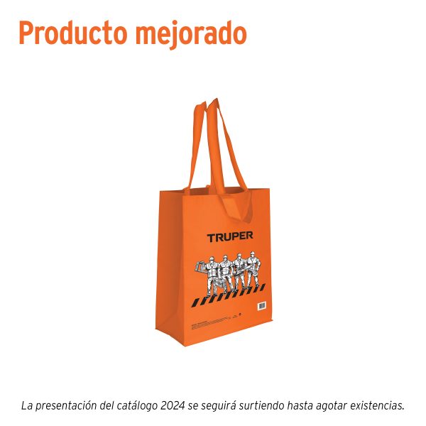 67025 - Bolsa ecológica naranja de 38 x 49 cm, Truper