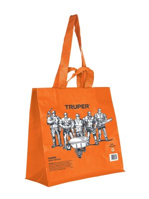 66082 - Bolsa ecológica naranja de 40 x 40 cm, Truper