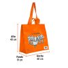 66082 - Bolsa ecológica naranja de 40 x 40 cm, Truper