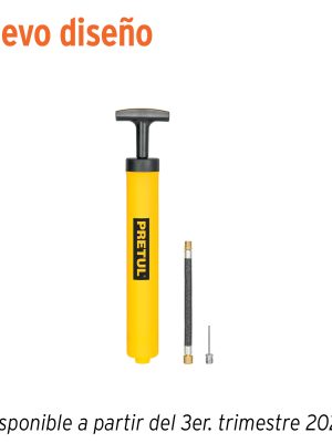 21695 - Mini bomba manual para inflar balones, 14.5 PSI, PRETUL