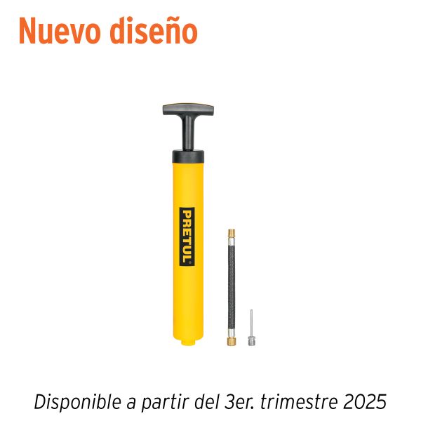 21695 - Mini bomba manual para inflar balones, 14.5 PSI, PRETUL