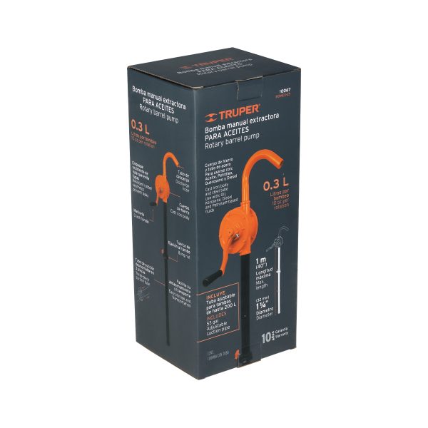 10067 - Bomba extractora de aceites con manivela, Truper