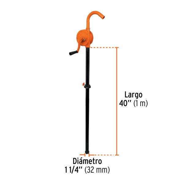 10067 - Bomba extractora de aceites con manivela, Truper