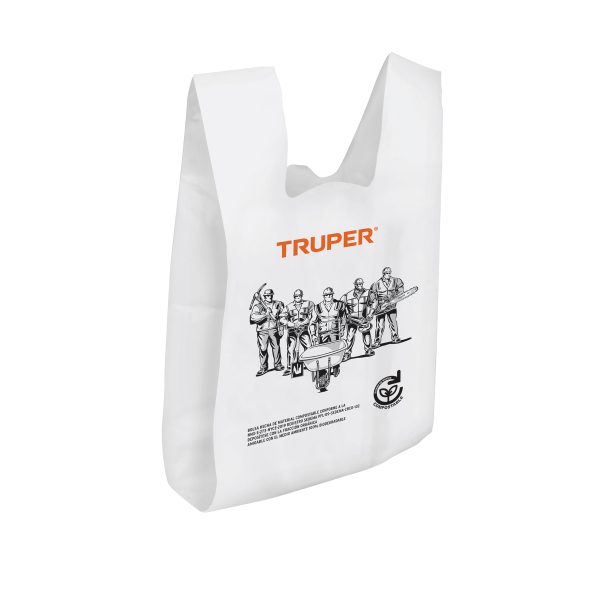 68052 - 100 bolsas plásticas biodegradables de 20 x 40 cm, Truper
