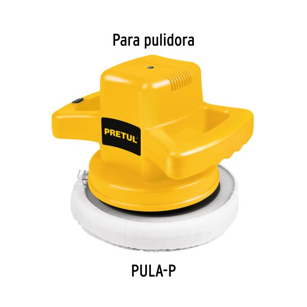 26401 - Borla p/pulir de lana de 10' con jareta, PRETUL