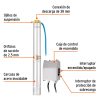12626 - Bomba sumergible tipo bala, 1-1/2HP, uso agrícola, TRUPER