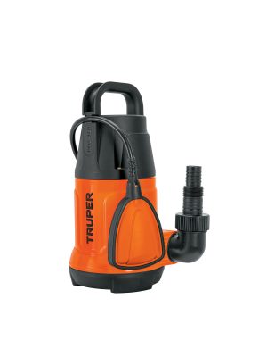 12602 - Bomba sumergible plástica, 1 HP para agua limpia, Truper