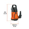 12602 - Bomba sumergible plástica, 1 HP para agua limpia, Truper