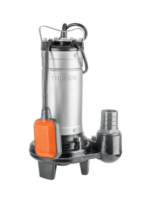 104077 - Bomba sumergible acero inox./hierro, a.sucia, 1HP, Truper