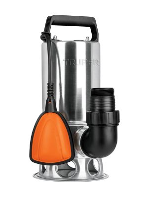 12607 - Bomba sumergible acero inoxidable, agua sucia, 1 HP, TRUPER