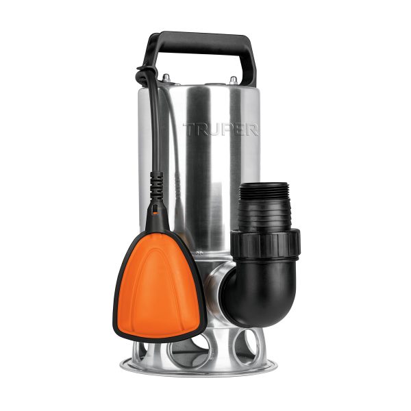 12607 - Bomba sumergible acero inoxidable, agua sucia, 1 HP, TRUPER