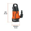 12603 - Bomba sumergible plástica, 1 HP para agua sucia, Truper