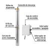 28201 - Bomba sumergible tipo bala, 2HP, uso agrícola, PRETUL