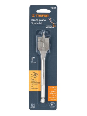 11384 - Broca plana de manita 1' para madera, Truper