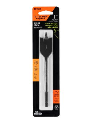 101514 - Broca plana de manita 1' para madera, Truper Expert