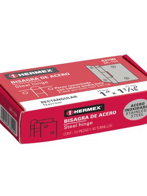 BR-104E1.jpg 43199 - Bisagra rectangular 1' acero inoxidable, HERMEX