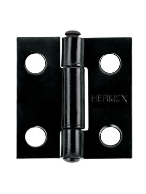 45632 - Bisagra rectangular 1' negra, HERMEX
