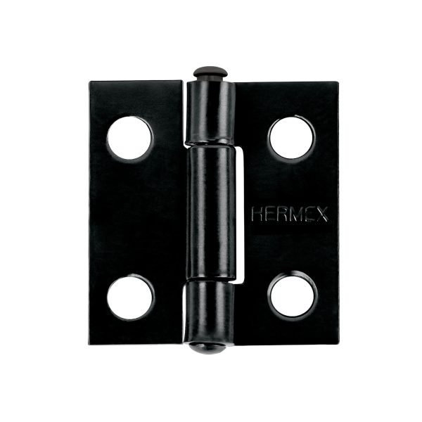 45632 - Bisagra rectangular 1' negra, HERMEX